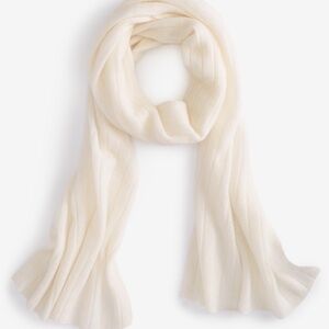 Charter Club Ribbed 100% Cashmere Scarf, Created for Macy's - Vanilla Ice